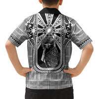 Mabuhay Philippines Festival Kid Hawaiian Shirt Philippine Eagle Sun Three Stars Barong Pattern DT05 - Polynesian Pride