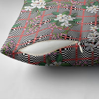 Red Binakol Motifs With Jasminum Sambac Pillow Cover Mabuhay Philippines Festival DT05 - Polynesian Pride