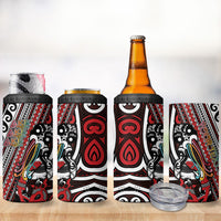 Personalised Maori Language Week 4 in 1 Can Cooler Tumbler Ake Ake Ake Tribal Patterns