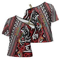 Personalised Maori Language Week Cross Shoulder Shirt Ake Ake Ake Tribal Patterns