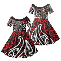 Personalised Maori Language Week Family Matching Tank Maxi Dress and Hawaiian Shirt Ake Ake Ake Tribal Patterns