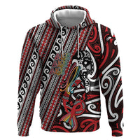 Personalised Maori Language Week Hoodie Ake Ake Ake Tribal Patterns