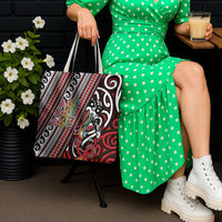Maori Language Week Tote Bag Ake Ake Ake Tribal Patterns