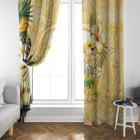 Hawaii Banana Dolphin Window Curtain Cute Cosplay Naiʻa Fish Tribal Patterns DT05 - Polynesian Pride