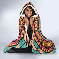 3D Illusion Surfing Skull Aloha Halloween Hooded Blanket Tropical Guitarist Bones Wave DT05 - Polynesian Pride