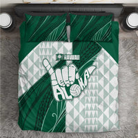 Hawaii Volleyball Bedding Set Shaka Aloha Hand