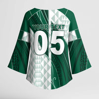 Custom Hawaii Volleyball Kimono Sleeve Blouse Shaka Aloha Hand