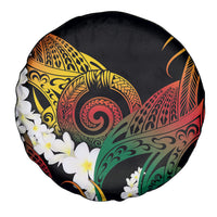 Piko Hawaiian Spare Tire Cover Gradient Spiral Plumeria Tribal Patterns