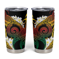 Piko Hawaiian Tumbler Cup Gradient Spiral Plumeria Tribal Patterns