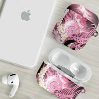 Piko Hawaiian AirPods Case Pink Galaxy Spiral Plumeria Tribal Patterns
