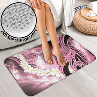 Piko Hawaiian Bathroom Set Pink Galaxy Spiral Plumeria Tribal Patterns