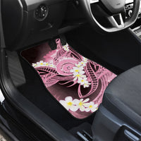 Piko Hawaiian Car Mats Pink Galaxy Spiral Plumeria Tribal Patterns