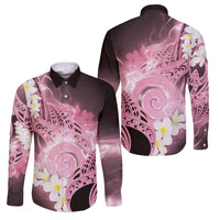 Piko Hawaiian Family Matching Mermaid Dress and Hawaiian Shirt Pink Galaxy Spiral Plumeria Tribal Patterns