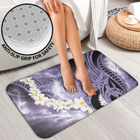 Piko Hawaiian Bathroom Set Purple Galaxy Spiral Plumeria Tribal Patterns