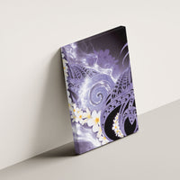 Piko Hawaiian Canvas Wall Art Purple Galaxy Spiral Plumeria Tribal Patterns