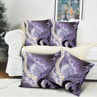 Piko Hawaiian Pillow Cover Purple Galaxy Spiral Plumeria Tribal Patterns