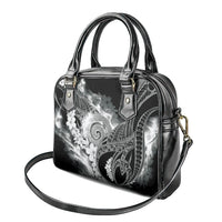 Piko Hawaiian Shoulder Handbag Monochrome Galaxy Spiral Plumeria Tribal Patterns