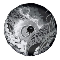 Piko Hawaiian Spare Tire Cover Monochrome Galaxy Spiral Plumeria Tribal Patterns