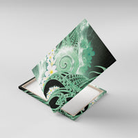 Piko Hawaiian Canvas Wall Art Green Galaxy Spiral Plumeria Tribal Patterns