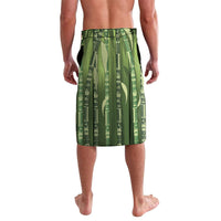 Personalised Fiji Language Week Sugarcane Masi Lavalava Green Tapa Tribal Pattern