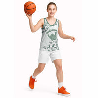 Aloha Hawaii Shaka Basketball Jersey Hang Loose Mint Version - Polynesian Pride