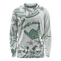 Aloha Hawaii Shaka Long Sleeve Shirt Hang Loose Mint Version - Polynesian Pride