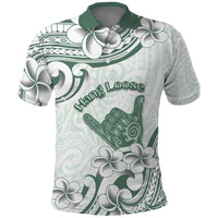 Aloha Hawaii Shaka Polo Shirt Hang Loose Mint Version - Polynesian Pride