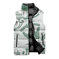 Aloha Hawaii Shaka Sleeveless Puffer Jacket Hang Loose Mint Version - Polynesian Pride