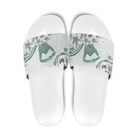 Aloha Hawaii Shaka Slide Sandals Hang Loose Mint Version - Polynesian Pride