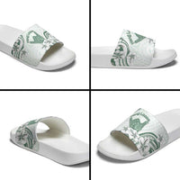 Aloha Hawaii Shaka Slide Sandals Hang Loose Mint Version - Polynesian Pride