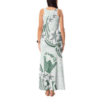 Aloha Hawaii Shaka Tank Maxi Dress Hang Loose Mint Version - Polynesian Pride
