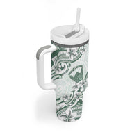 Aloha Hawaii Shaka Tumbler With Handle Hang Loose Mint Version - Polynesian Pride