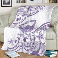 Aloha Hawaii Shaka Blanket Hang Loose Purple Version - Polynesian Pride