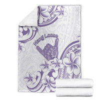 Aloha Hawaii Shaka Blanket Hang Loose Purple Version - Polynesian Pride