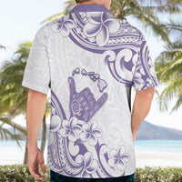 Aloha Hawaii Shaka Hawaiian Shirt Hang Loose Purple Version - Polynesian Pride