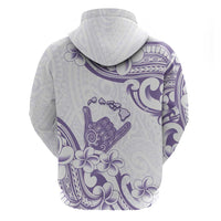 Aloha Hawaii Shaka Hoodie Hang Loose Purple Version - Polynesian Pride