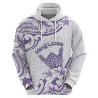Aloha Hawaii Shaka Hoodie Hang Loose Purple Version - Polynesian Pride