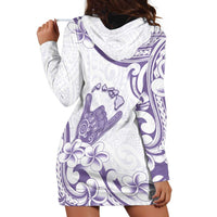 Aloha Hawaii Shaka Hoodie Dress Hang Loose Purple Version - Polynesian Pride
