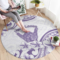 Aloha Hawaii Shaka Round Carpet Hang Loose Purple Version - Polynesian Pride