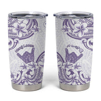 Aloha Hawaii Shaka Tumbler Cup Hang Loose Purple Version - Polynesian Pride