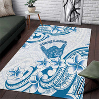 Aloha Hawaii Shaka Area Rug Hang Loose Blue Version - Polynesian Pride