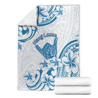 Aloha Hawaii Shaka Blanket Hang Loose Blue Version - Polynesian Pride