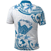 Aloha Hawaii Shaka Polo Shirt Hang Loose Blue Version - Polynesian Pride