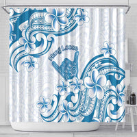 Aloha Hawaii Shaka Shower Curtain Hang Loose Blue Version - Polynesian Pride