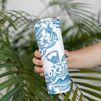 Aloha Hawaii Shaka Skinny Tumbler Hang Loose Blue Version - Polynesian Pride