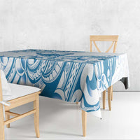 Aloha Hawaii Shaka Tablecloth Hang Loose Blue Version - Polynesian Pride