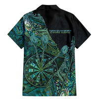 Personalised New Zealand Dart Family Matching Mermaid Dress and Hawaiian Shirt Maori Fern With Paua Shell DT05 - Polynesian Pride