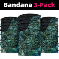 New Zealand Dart Neck Gaiter Maori Fern With Paua Shell - Polynesian Pride