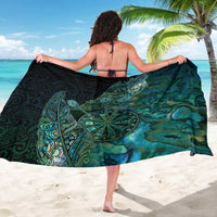 New Zealand Dart Sarong Maori Fern With Paua Shell - Polynesian Pride