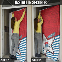 West Papua Morning Star Door Cover One People One Soul - Polynesian Pride